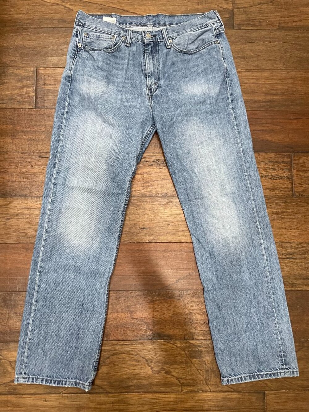 Levi’s 514 Straight Fit Jeans Mens 34x30 Light Wash Blue Denim 100% Cotton Mex